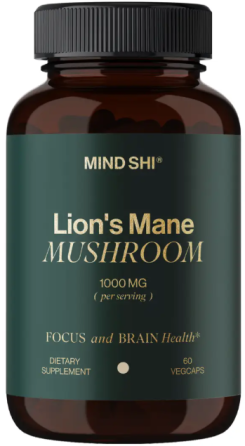 Ежовик гребенчатый Mind Shi Lion's Mane Mushroom 1000 mg 60 вег капс Киев