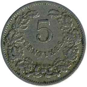 Люксембург 5 сантімів, 1908 Полтава