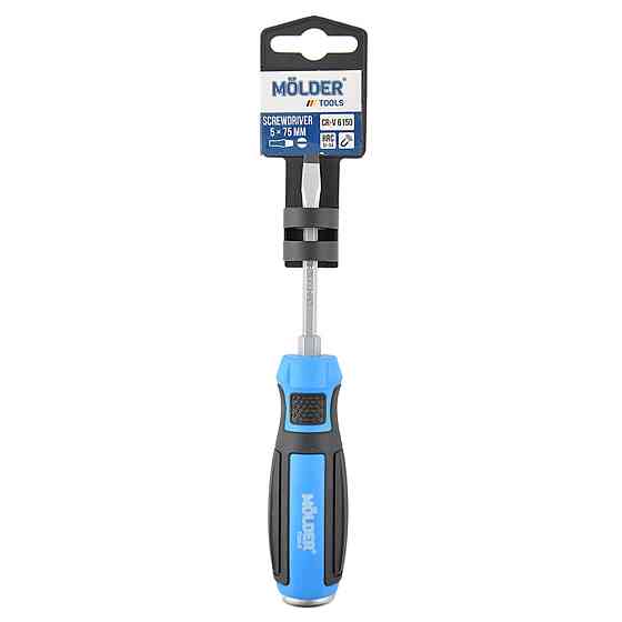 Викрутка Molder шліцева ударна з шестигранною опорою SL5x75mm Киев