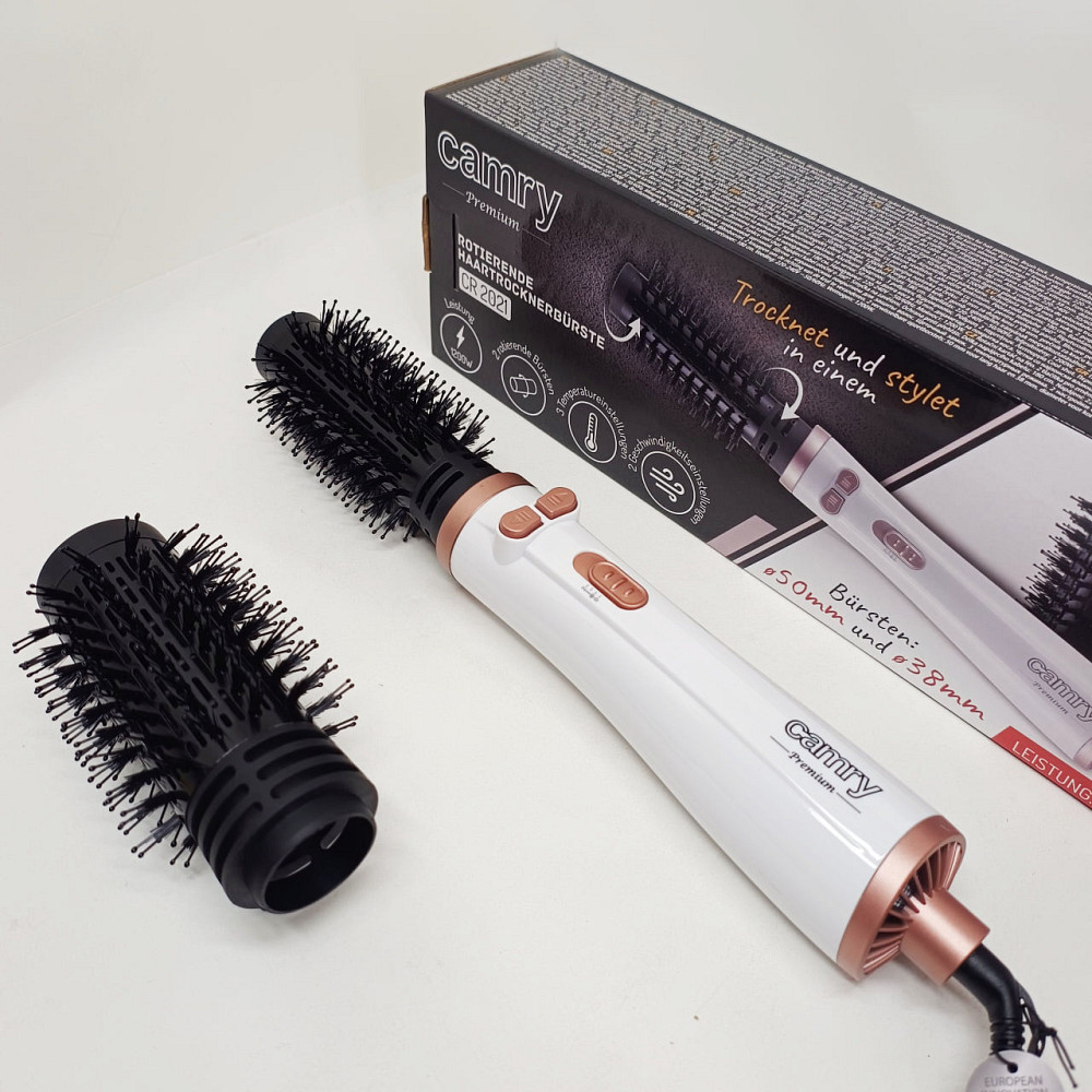 Фен расческа для укладки локонов Camry CR 2021 1200Вт, Фен-щетка для волос с концентратором ZI-16 Львов - изображение 8