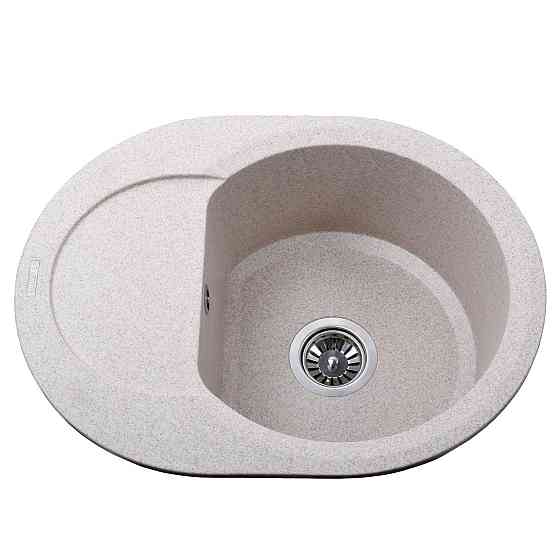 Гранитная мойка Globus Lux MORAINE миндаль 600х470мм-А0008 Киев