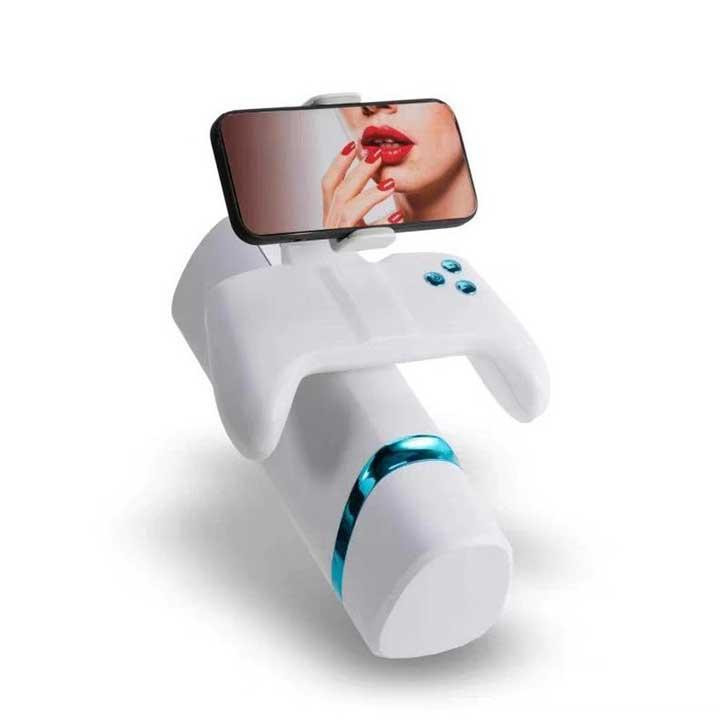 Автоматичний мастурбатор Warrior M-100 PRO з поступальними рухами, вібрацією, підігрівом та тримачем для телефону Вінниця - фото 6