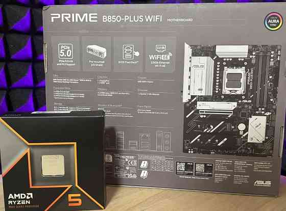 Сет AM5 Ryzen 9600X, B850 Asus материнська плата. Київ