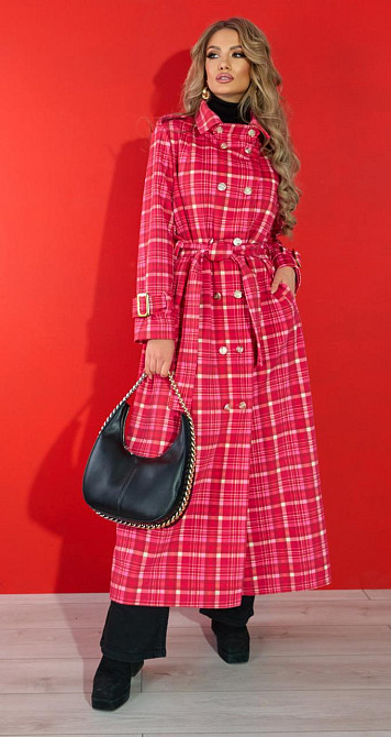 Стильний картатий плащ (42) Київ - фото 2