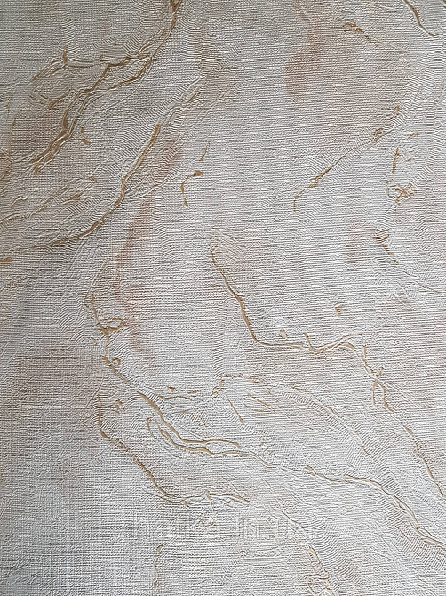 Шпалери метрові вінілові на флізелін Grandeco Poem під штукатурку під мармур пісочний білі золотисті Київ - фото 2