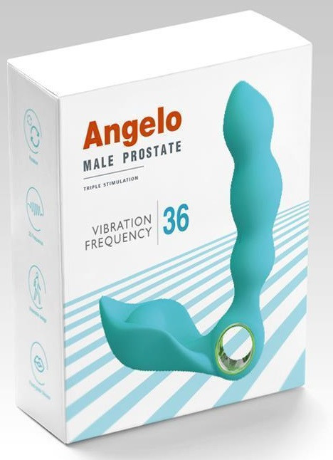 Масажер простати Stymulator-Angelo Male Prostate Triple Stimulation (blue) Sex Aura Київ - фото 11