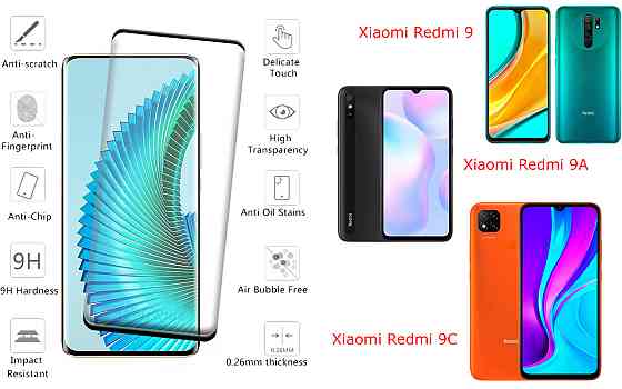 Защитное стекло HyperGlass Pro для Xiaomi Redmi 9, 9A, 9C – максимальная чувствительность и защита Киев