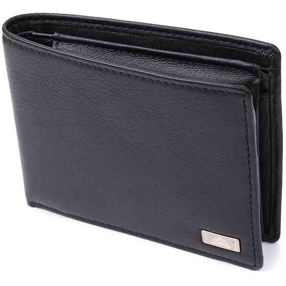 Мужской кошелек без застежки из натуральной кожи Tony Perotti 20843_1 (534+rfid nero) Черный Киев