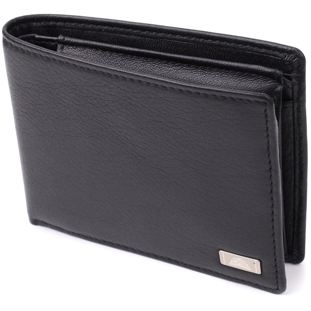 Чоловічий гаманець без застібки з натуральної шкіри Tony Perotti 20843_1 (534+rfid nero) Чорний Київ - фото 1