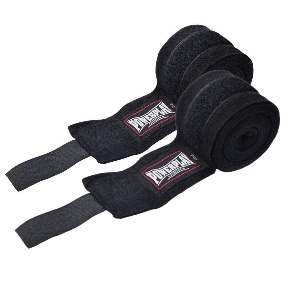 Бинти для боксу PowerPlay 3046 Чорні NYLON (2.5 м) Луцьк - фото 1