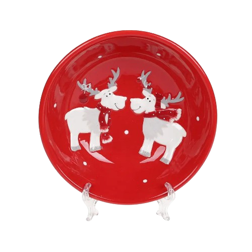 Піала 550мл керамічна братці олені колір - червоний BONA DI Житомир