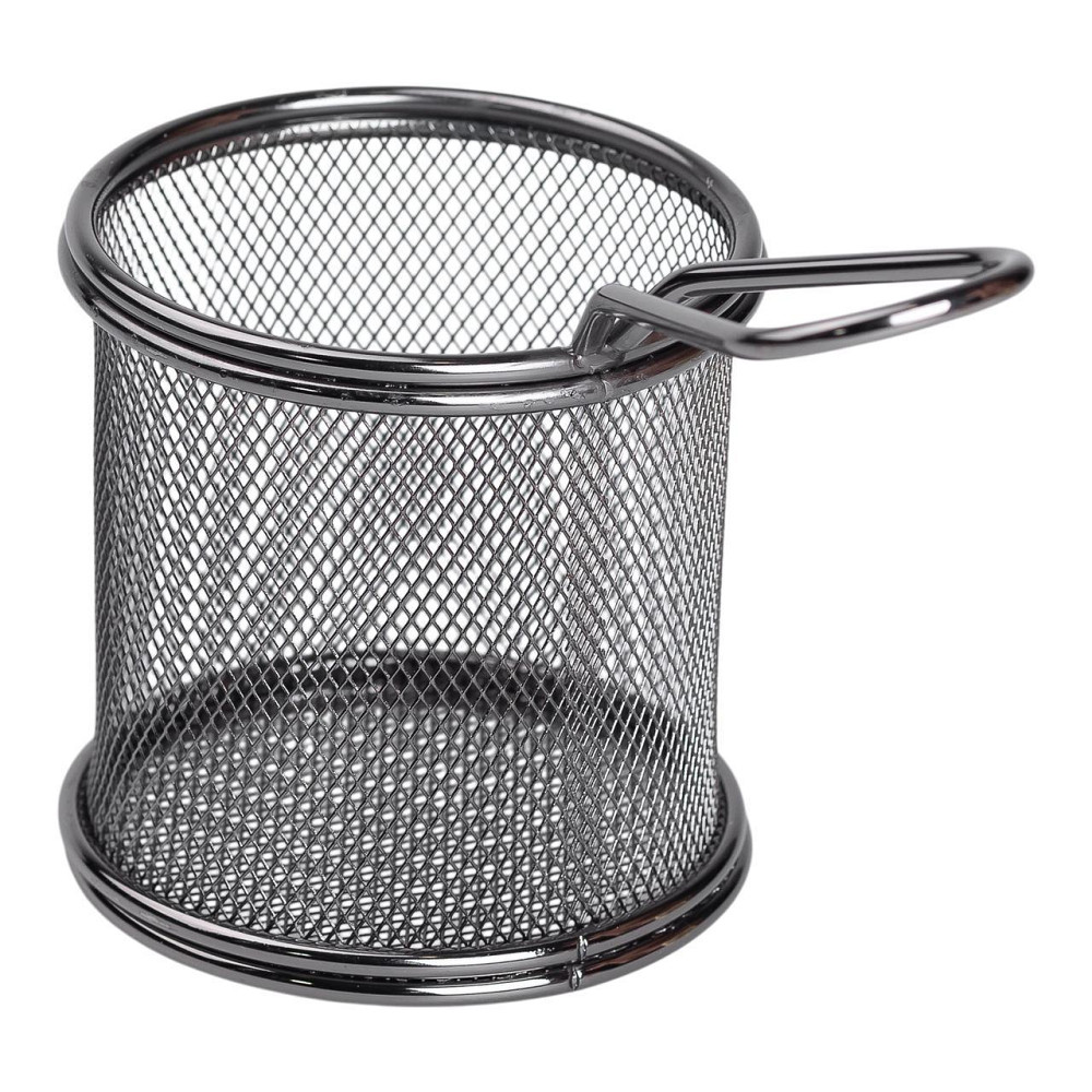 Кошик сервірувальний для картоплі фрі та снеків 9×9×9 см Черная HP-19-5-B Киев - изображение 3