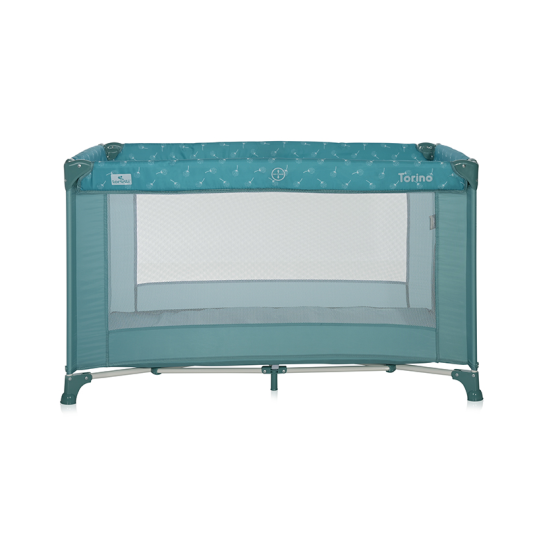 Ігровий дитячий манеж від народження до 3-х років Torino 1 Layer Arctic Floral Lorelli Блакитний Кривий Ріг