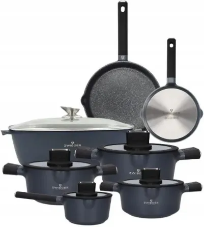 Zwieger Vesna Комплект Garnków 6el. Кришки Рондель. + 2 Сковорідки Жаровня (ZVESNA40) Київ