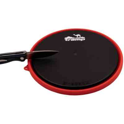 Миска туристическая Tramp силиконовая с пластиковым дном 1070 мл (TRC-124-terracota) Винница