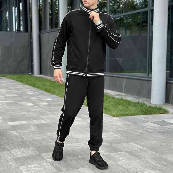 Спортивний костюм чоловічий. Чорний спортивний чоловічий костюм. Комплект штани та кофта Pobedov Ultra Київ