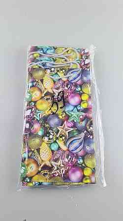 Новорічні пакети для подарунків, середній 17x26x8-039 (12 шт.) Харків