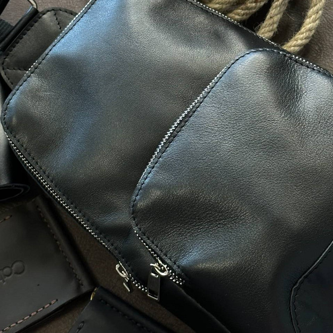 Сумка Гладкий Слинг Yozone через плечо мужская,  сумка мессенджер с широким ремешком 29х19х6 смMasterSem Киев - изображение 9