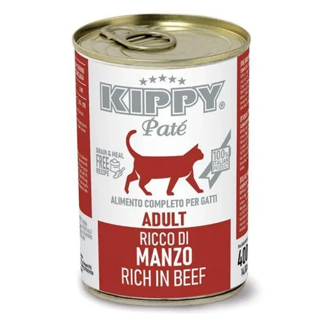 Влажный корм KIPPY Pate Adult Cats Beef для взрослых котов с говядиной в виде паштета 400 г Винница - изображение 1