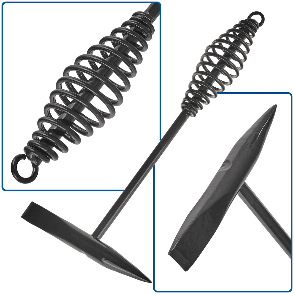 Молоток зварювальника "GeKo" з металевою пружинною ручкою 300 грам Киев - изображение 1