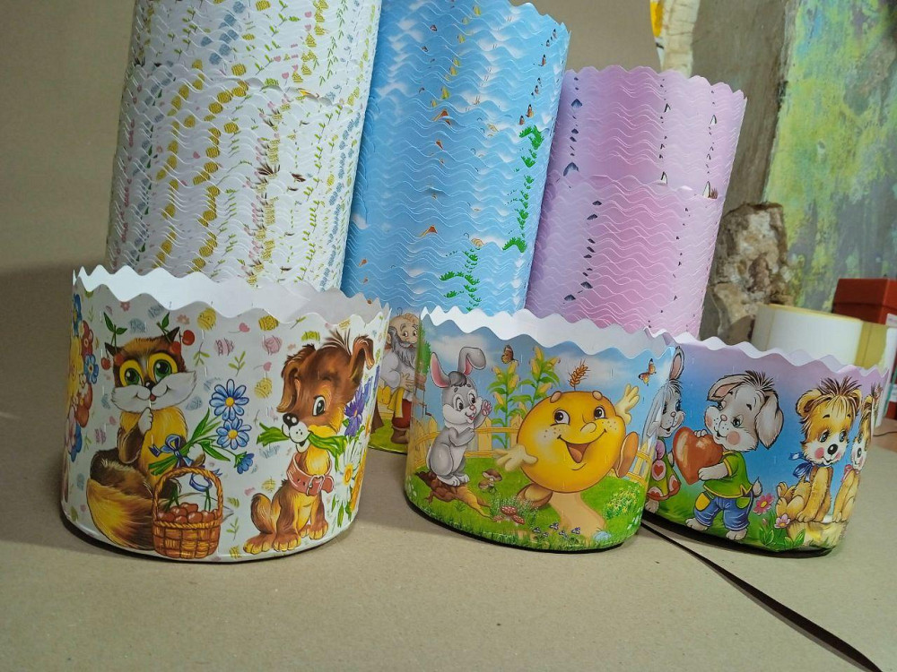 Форми паперові для куліча 85×110 мм «Казкова» 300–400 г, 50 шт/упаковка, для великодньої випічки Харків - фото 4