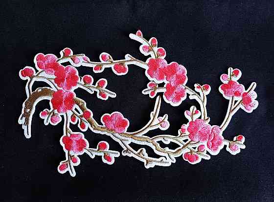 Аппликация на одежду Сакура розовая Киев