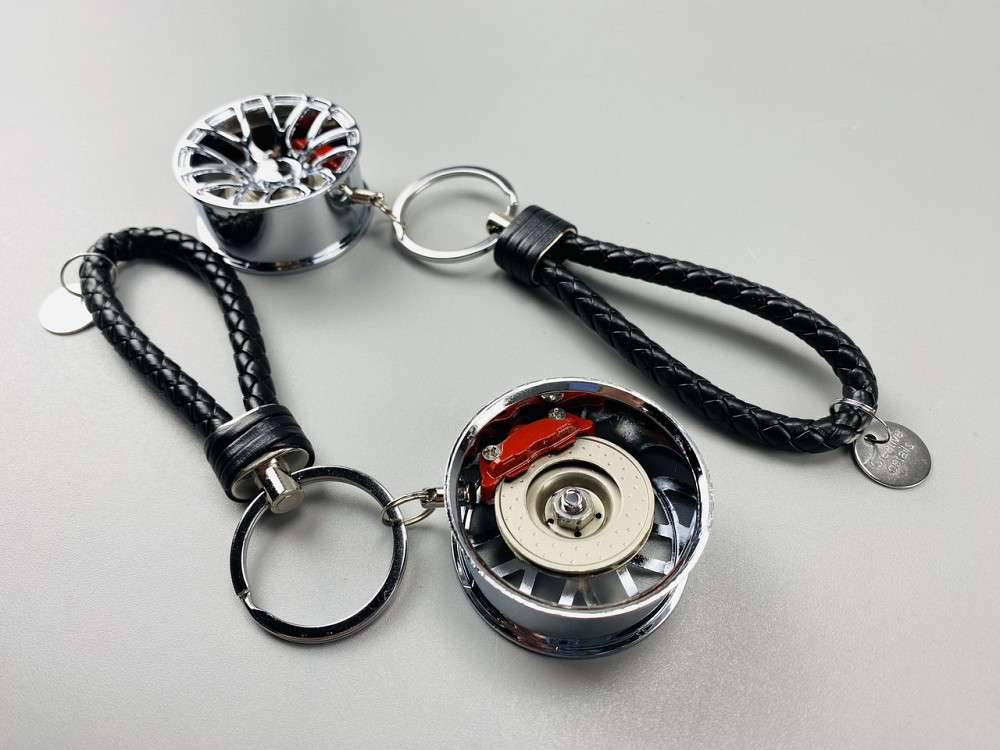 Брелок у вигляді диска колеса, брелок на ключі для водія, брелок металевий на авто ключі Мукачево - фото 8