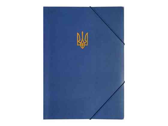 Папка на гумці А4 UKRAINE, темно-синій BM.3972-03 ТМ BUROMAX Київ