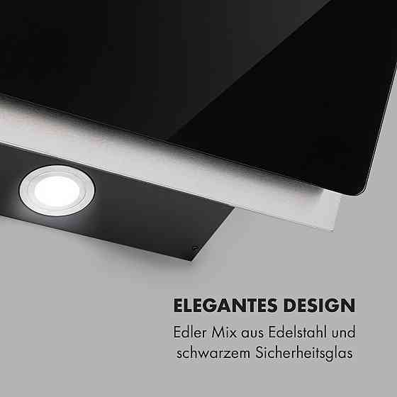 Вытяжка Alessia вытяжка над головой 350 м³/ч Push Control черный 90 см (Германия, читать описание) Ровно