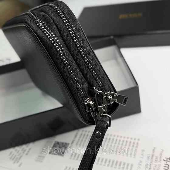 Кожаный брендовый кошелек клатч на два отделения Boss (6614) Киев