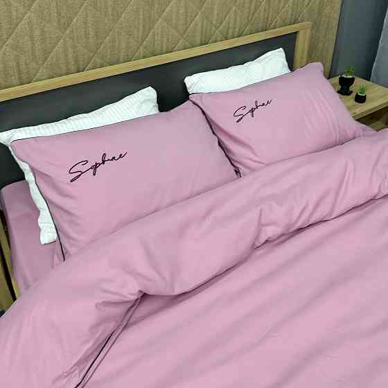 Комплект постільної білизни Сатин, Євро 200х230 Ліловий (88-150) Київ