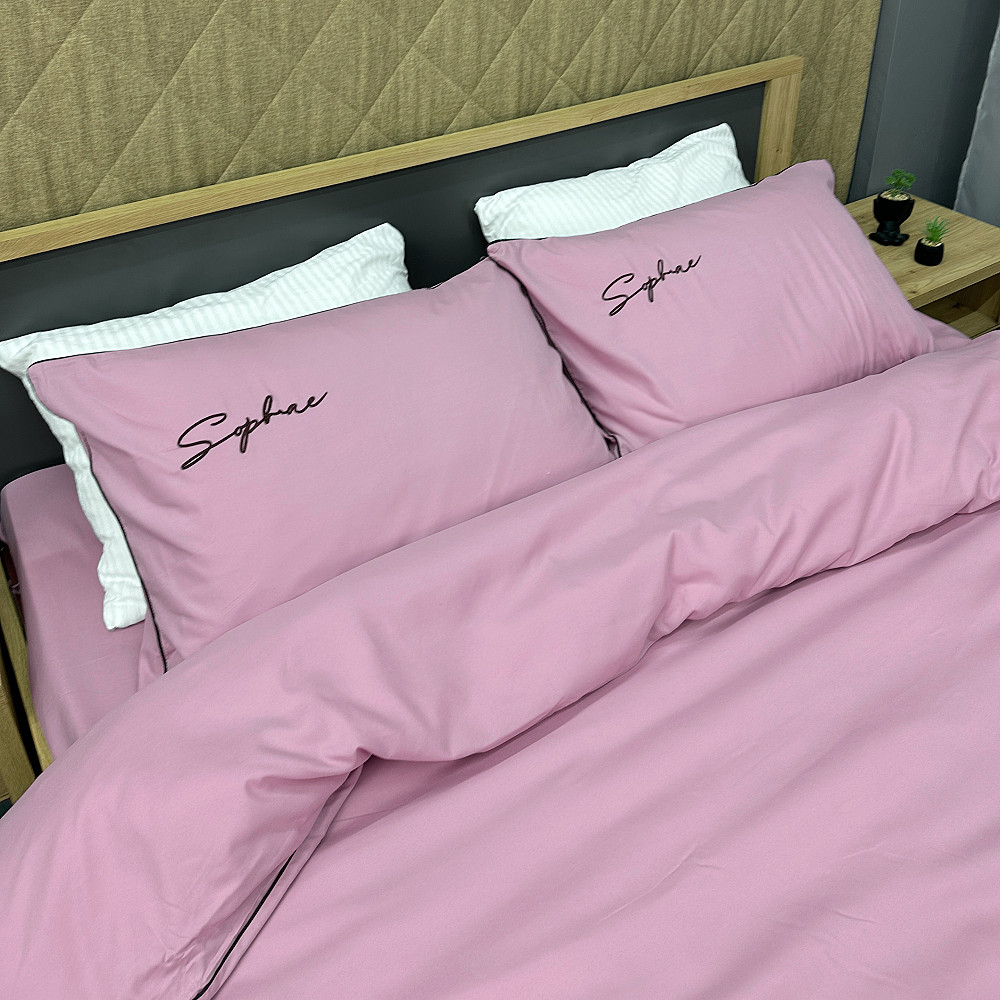 Комплект постільної білизни Сатин, Євро 200х230 Ліловий (88-150) Київ - фото 1