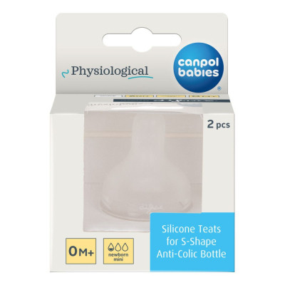 Соска Canpol babies силиконовая к бутылке S-Shape S (мини) 2 шт (59/891) Винница - изображение 11