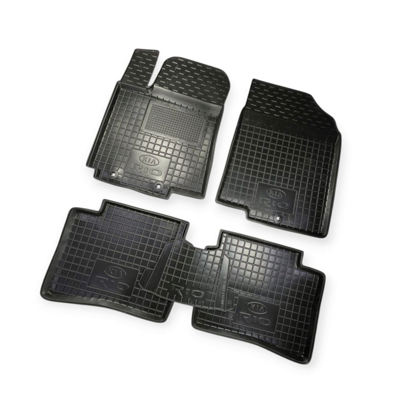 Коврики салона Kia Rio (2011-2015) борт 2,5 см, с перемычкой Мукачево - изображение 1