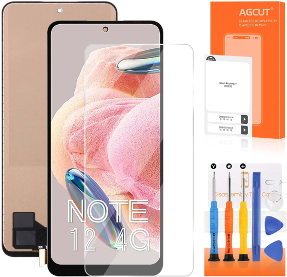 Заміна екрана для Xiaomi Note 12 4G РК-дисплей 23021RAAEG 23021RAA2Y 23027RAD4I РК-дигітайзер сенсорного екрана Київ