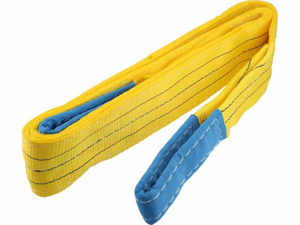 Строп пасовий з поліестеру VOREL 2 петлі по 35 см, заг. l=4 м, шир.- 90 мм, макс. навантаж- 3 т [12] Одесса - изображение 1