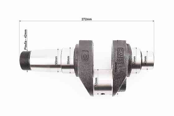 Колінвал R190N (Dболта-М12x1,5, Dшейки-52mm, H-108mm) Киев