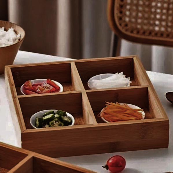 Менажниця дерев'яна "Емпанадас" мербау Миколаїв - фото 1