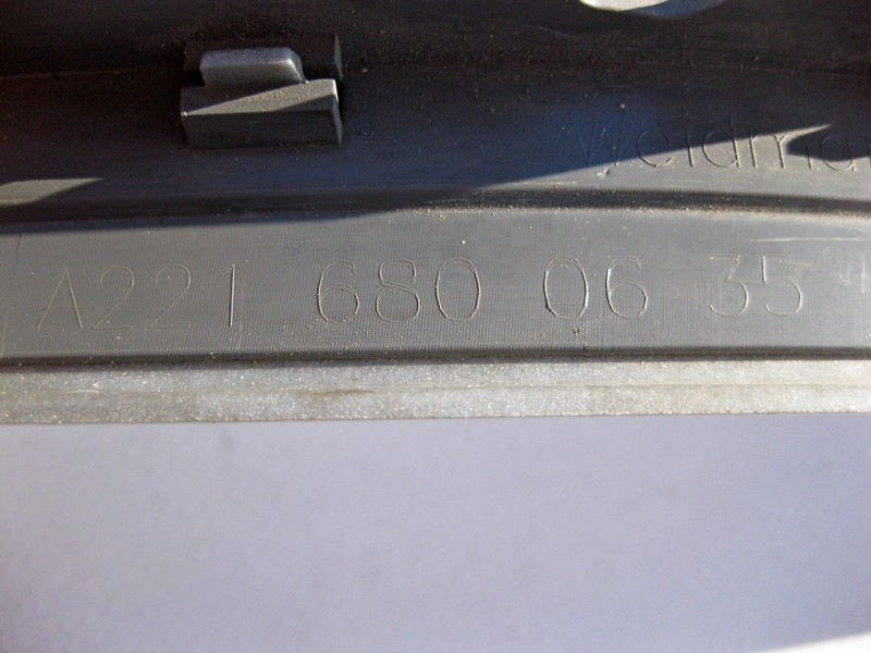 Mercedes-Benz  A2216800635 7E94 Накладка порога сіра внутрішня задня права з хромом S-Class W221 short Одеса - фото 3