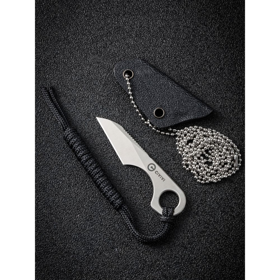 Ніж фіксований тактичний  Civivi Gramis, (2.6 см) 14C28N сірий Киев - изображение 14