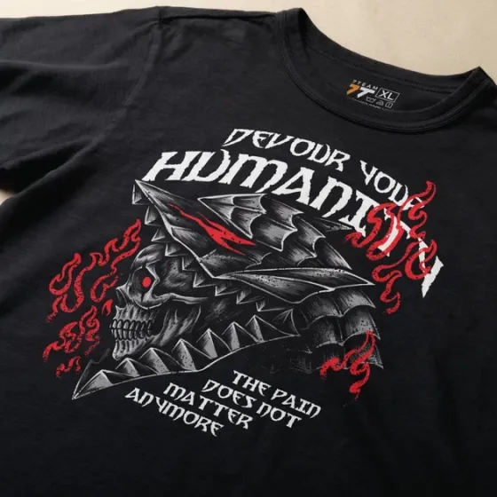Футболка чоловіча з  принтом Берсерк Devour yuor Humanity Розмір 48 Дніпро