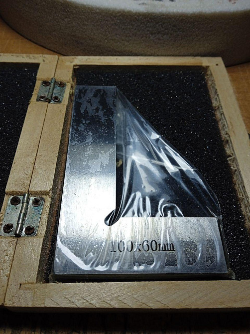 Угольник слесарный УП 100×60 мм металлический ГОСТ для точной разметки и проверки углов 90° Харьков - изображение 4