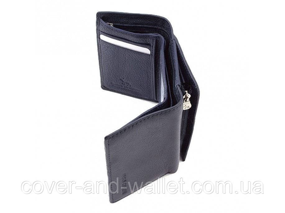 Компактний жіночий гаманець синього кольору на магнітній фіксації Marco Coverna 1419 Київ - фото 7