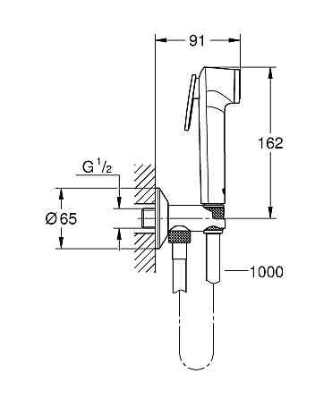 Гігієнічний душовий набір Grohe Tempesta-F Trigger Spray   ( 26358000 ) 29679 Харьков