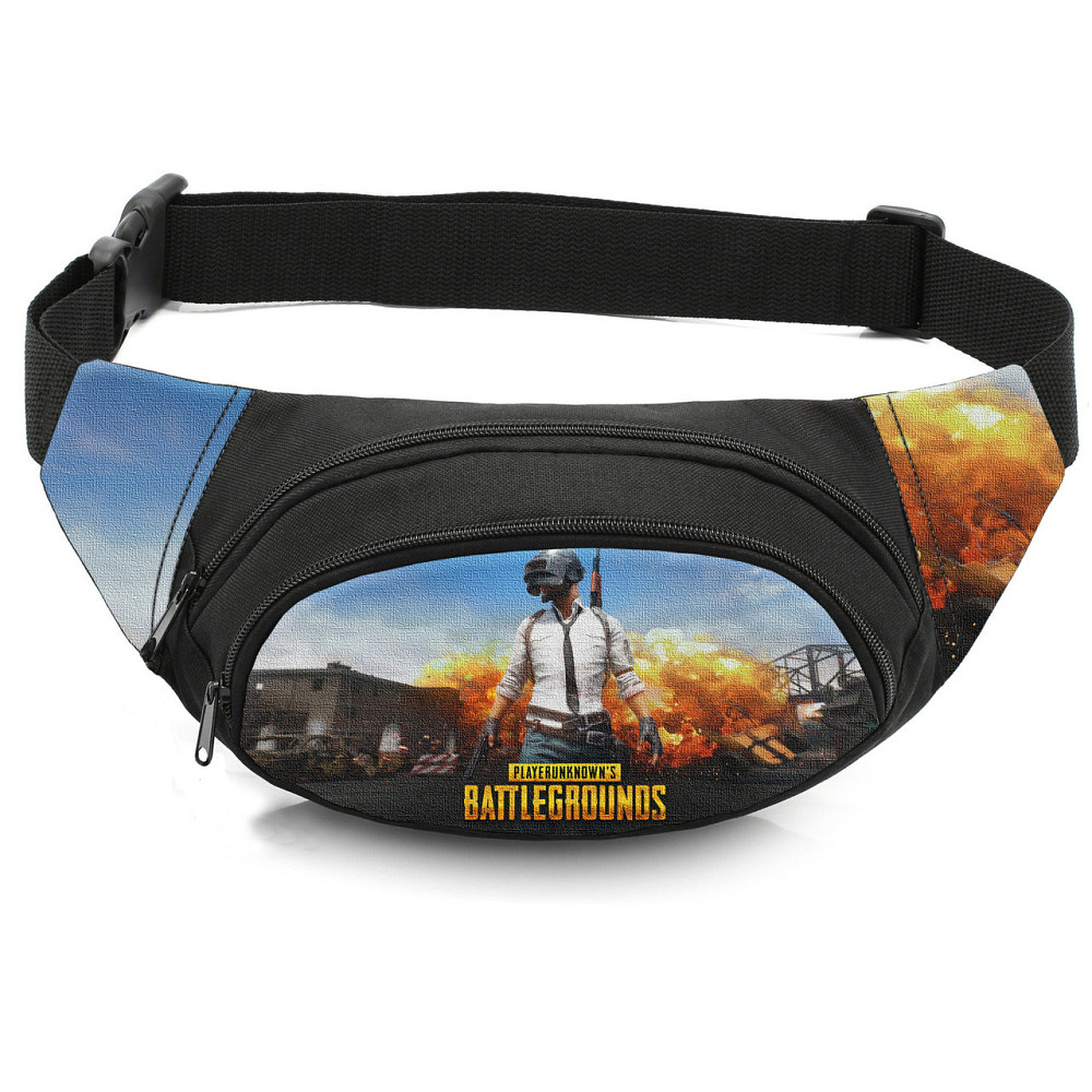 Сумка-бананка дитяча з принтом PUBG поясна сумка для хлопчика (4579) Київ - фото 1