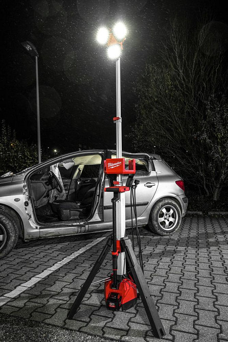 Щогла освітлення акумуляторна MILWAUKEE, M18 HOSALC-0, 6000Лм (каркас з функцією зарядного пристрою) Одеса - фото 7