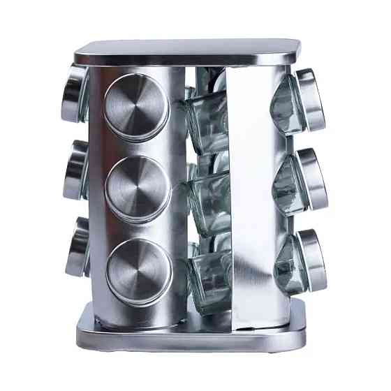 Набір спецій на підставці, 12 баночок по 100 мл Київ