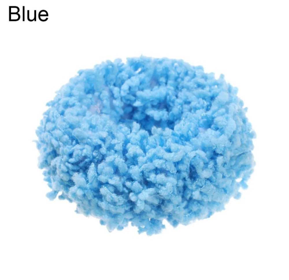 Люмінісцентна гумка для волосся Блакитний Сміла - фото 1