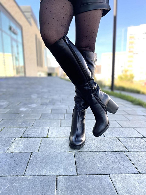 Valiente Чоботи жіночі VALIENTE чорні шкіра натуральна зима євро-хутро 37р. (2779) Коломия - фото 10