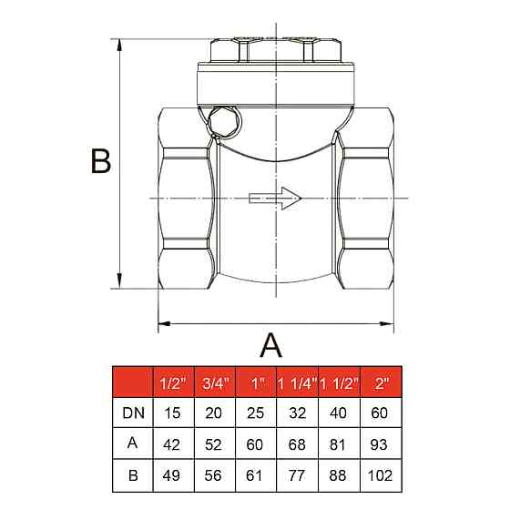 Клапан зворотного ходу води SOLOMON 1 1/4″ хлопавка 130 (000001695) Київ